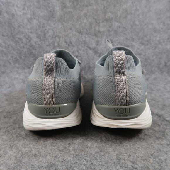 Skechers Shoes Womens 6 Casual Knit Sneaker Active Comfort Gray Slip On You Walk - Picture 5 of 11